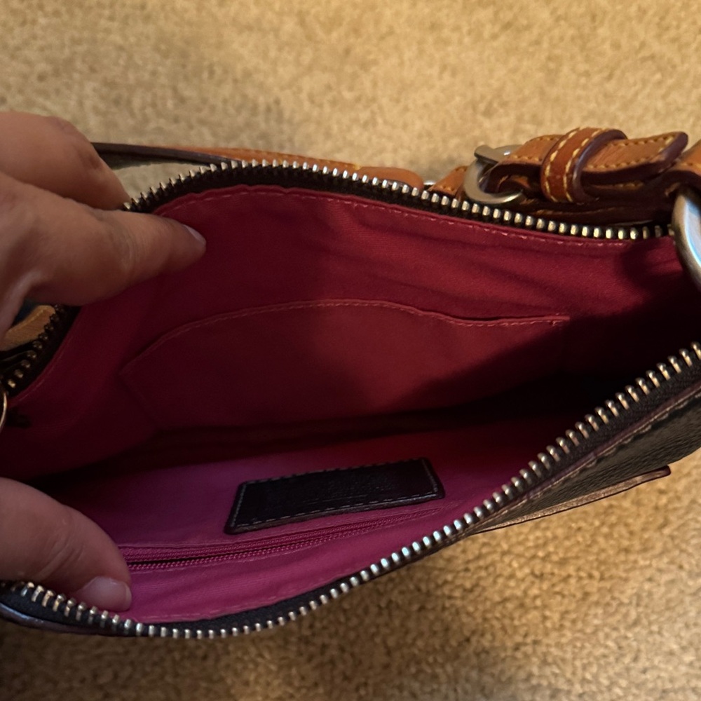 Coach Black and Brown Shoulder Bag - Picture 3 of 5